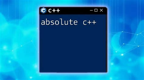 c++ abs function|c++ std abs.